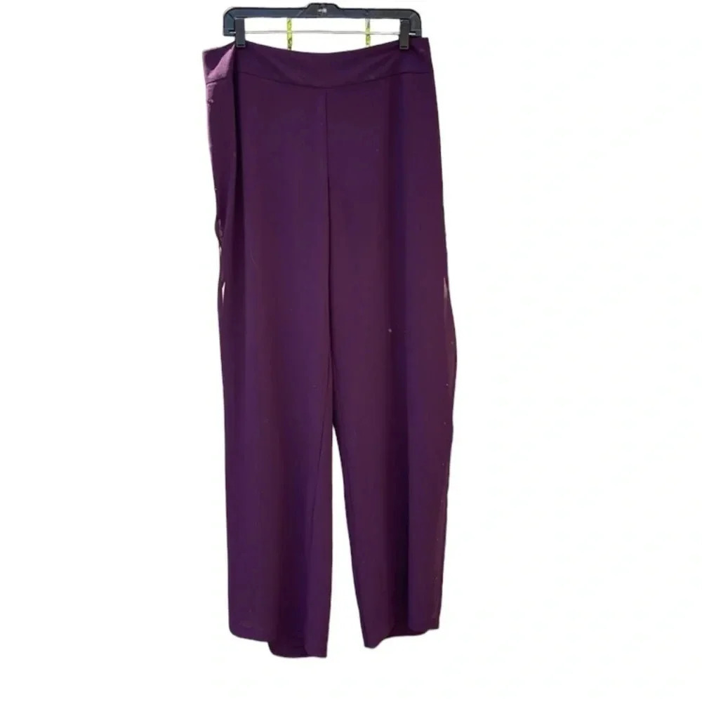 SC Collection women's size 14 purple flowy pants